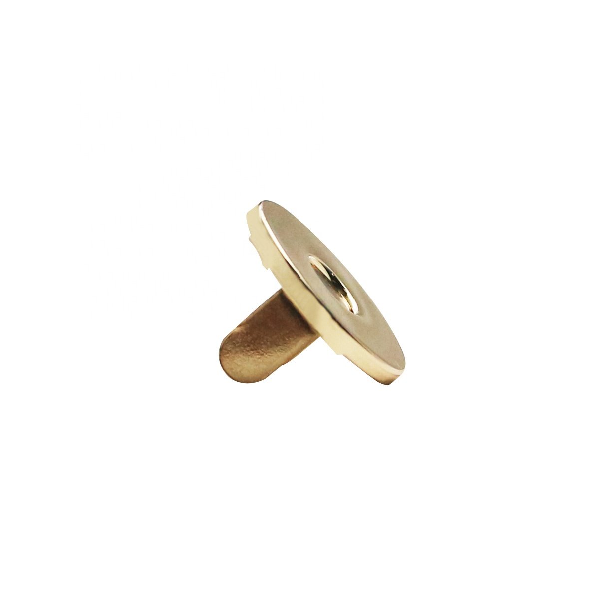 14mm Slim Copper Plain Magnetic button for handbag Golden Metal snaps for purse and clothes