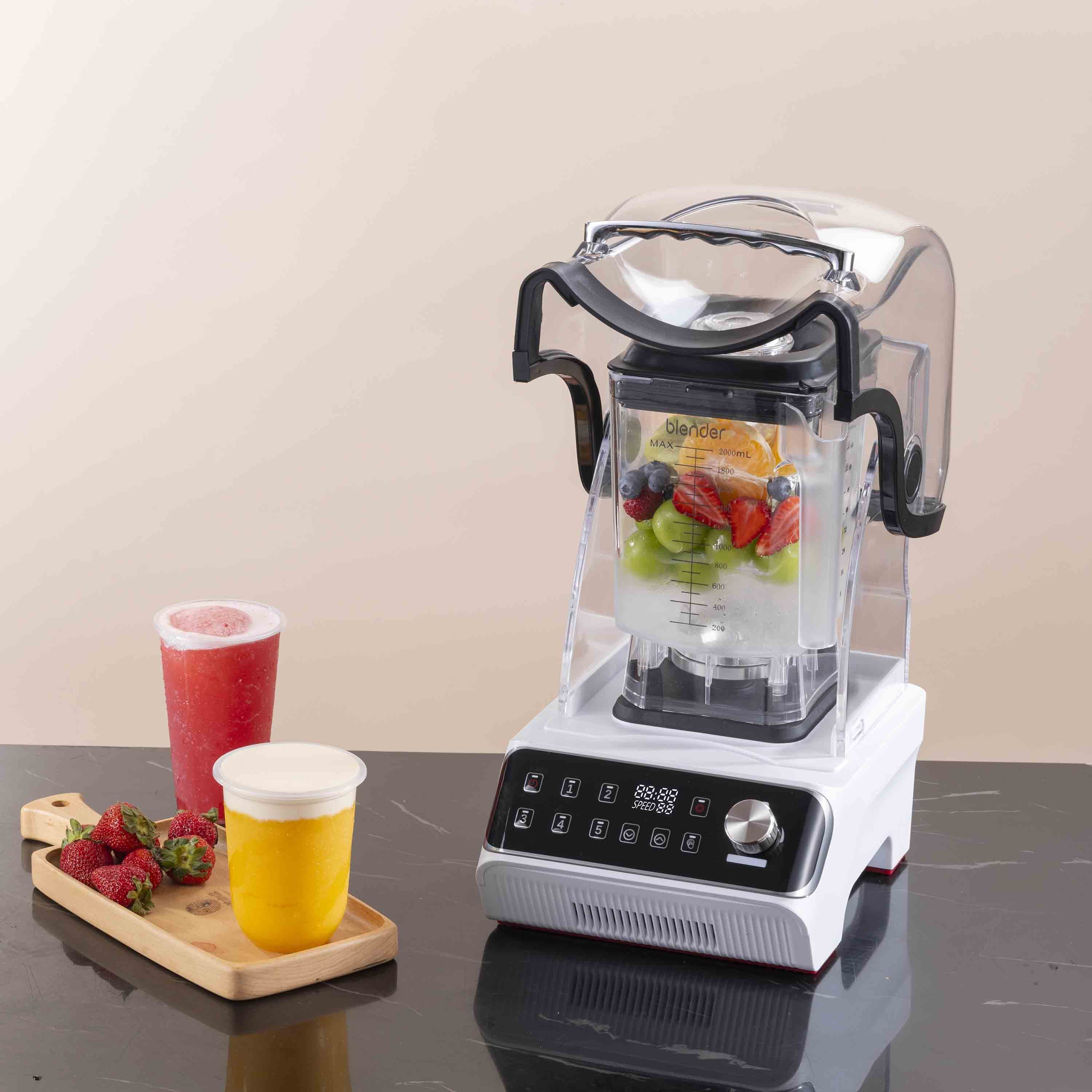 1800W Commercial Brushless DC Motor Frappuccino Drink Blender Heavy Duty Crushed ice Blender Machine