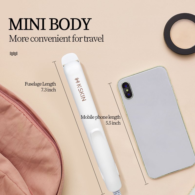 Mini Flat Straightener 2 in 1 straighten and curl student household travel hair curling straightener hairstyle making