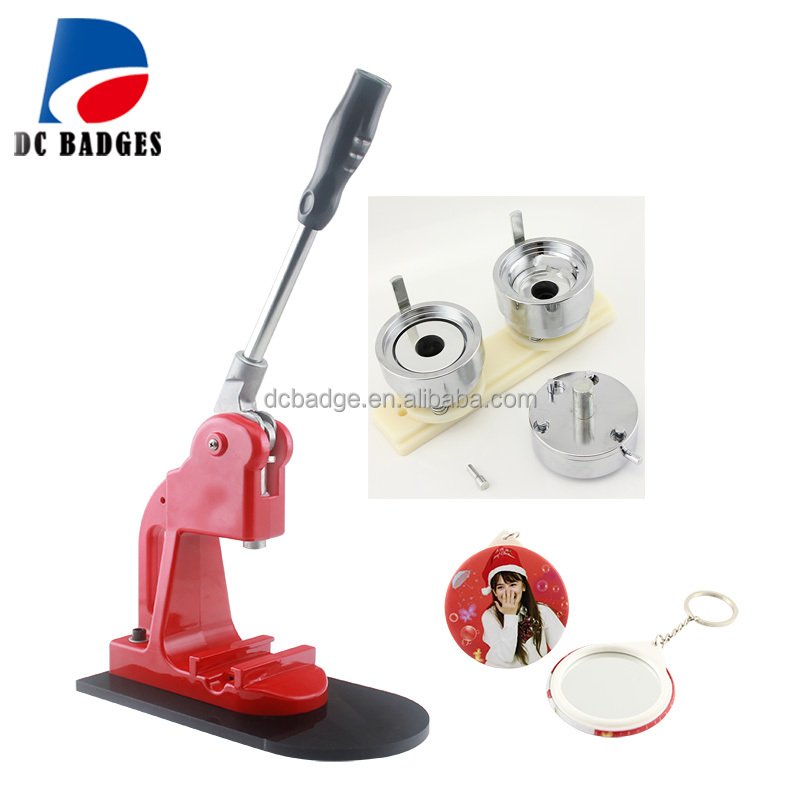 Hot Wholesale Button Maker Machine with 58mm Interchangeable Die Mold Pin Button making Machine