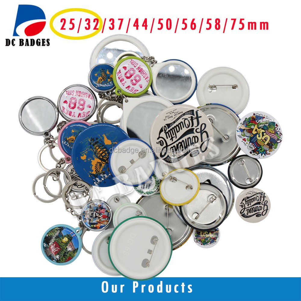 Hot Wholesale Button Maker Machine with 58mm Interchangeable Die Mold Pin Button making Machine
