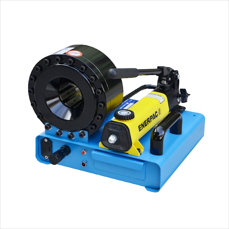 Ideal choice for crimping hydraulic hoses up to 2"1/2 six spirals and industrial hoses up to 4" hose crimper with high quality