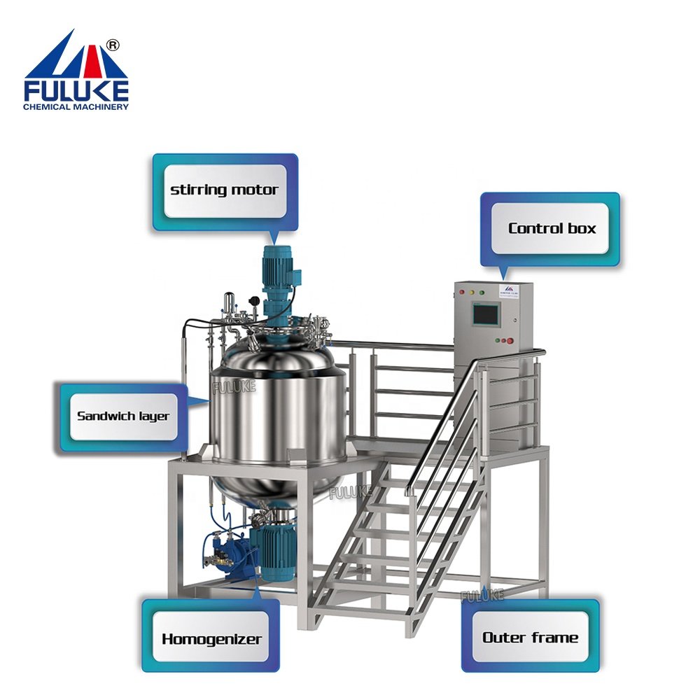 Liquid Detergent Mixer Electric Heating Mixing Tank Liquid Mixer Stainless Steel Hot Selling Provided Automatic Mixing Equipment