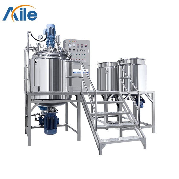Liquid Soap Making Machine Stainless Steel Mix Equipment Cosmetic emulsifying machine Provided Siemens Motor Hydraulic System