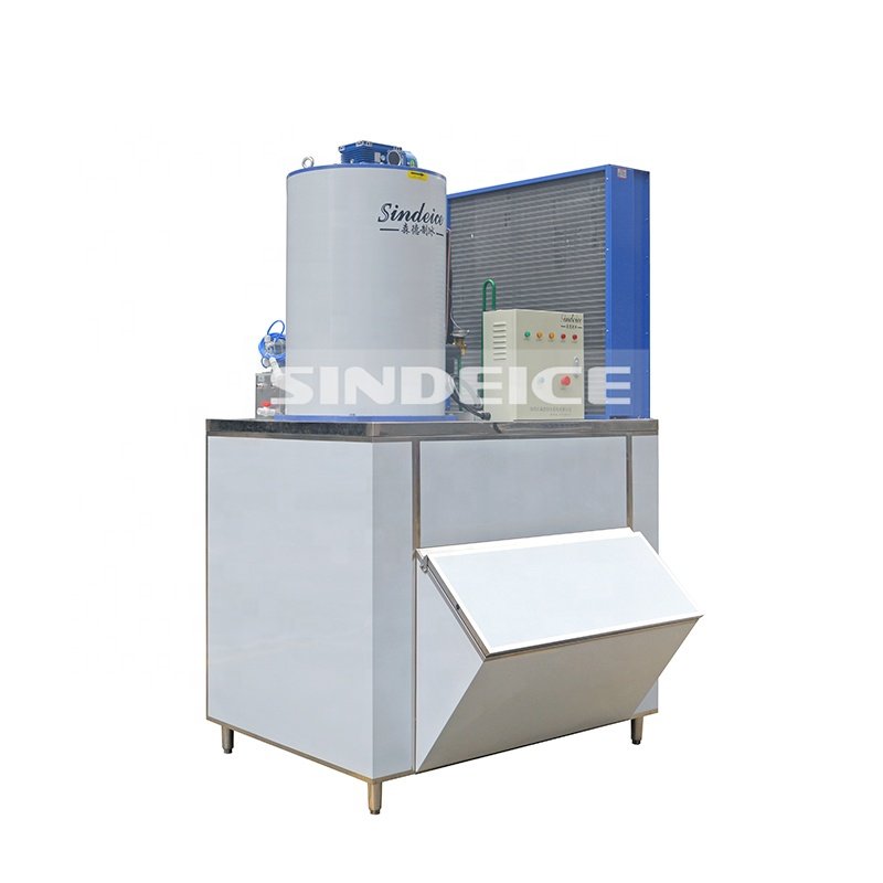 2024 New Design Good Quality Good Price 3T Flake Ice Making Machine for Seafood Freezing and Cooling