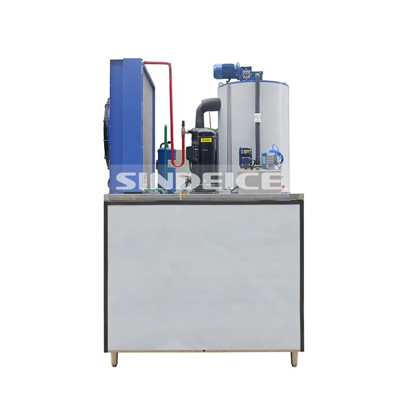 2024 New Design Good Quality Good Price 3T Flake Ice Making Machine for Seafood Freezing and Cooling