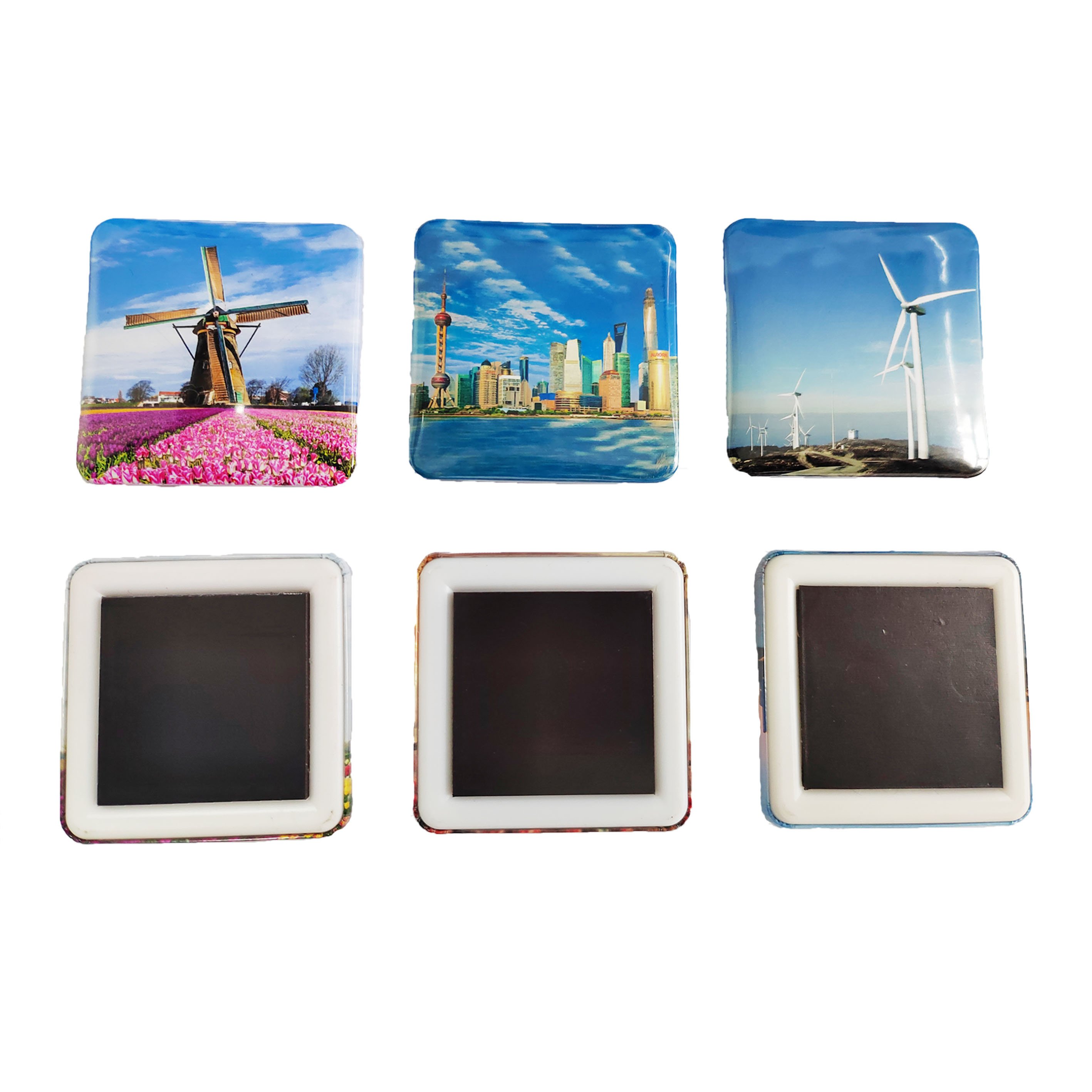 50*50mm Square fridge magnet making Machine with 100 Sets fridge magnet Materials