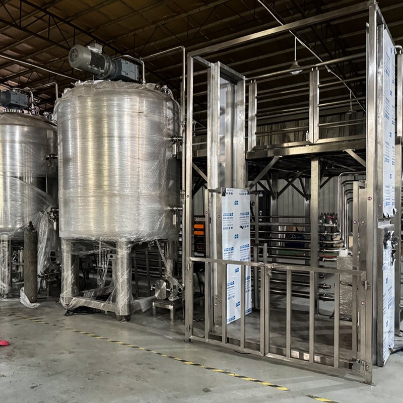 shampoo and conditioner making machine 5000L 3000L 2000L 1000L vacuum emulsifying mixer for cosmetic production c