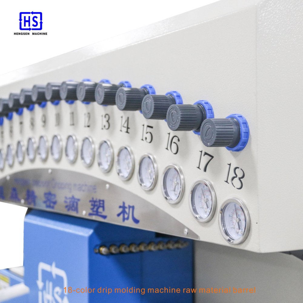 18 Colors Soft PVC Silicone Gel Label Dispensing Machine Rubber Badge Machine