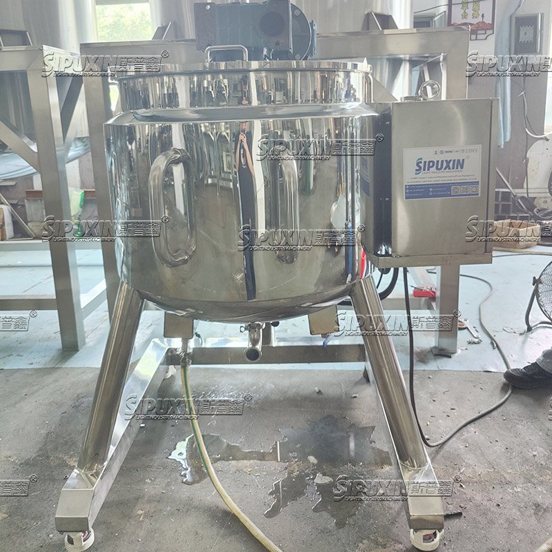 Original Factory Movable Dispersing Plate Mixing Tank Liquid Soap Shampoo Making Reactor Chemical Product Manufacturing Machine