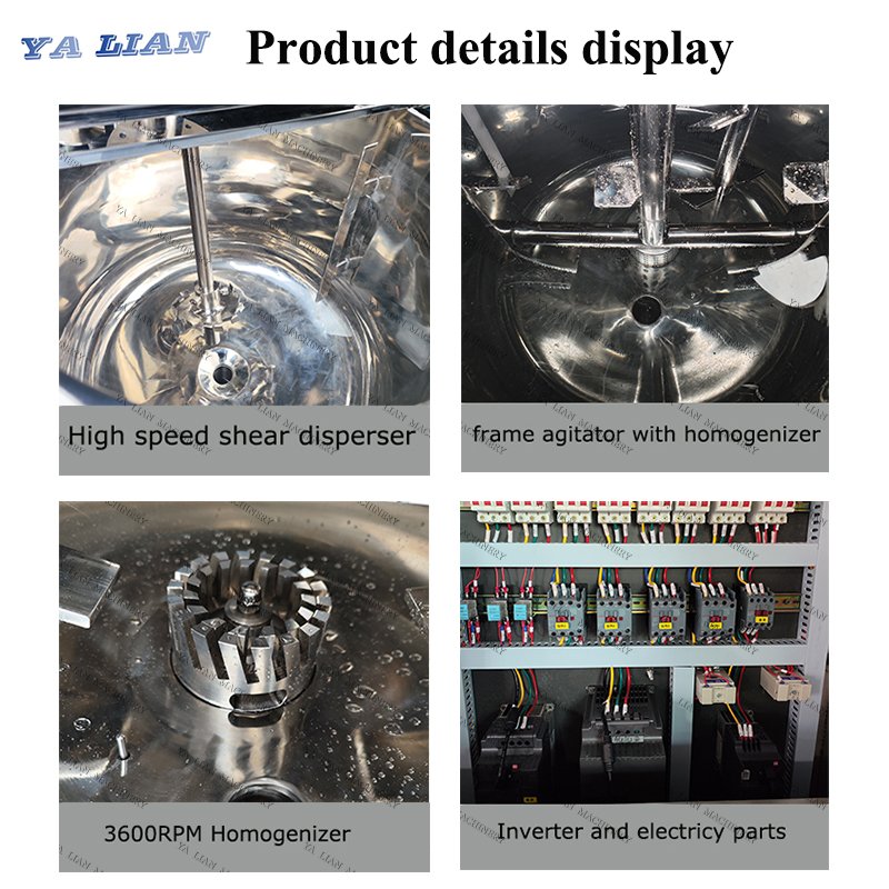 1000 Litre Mixing Tank Automatic Laundry Soap Making Chemical Mixer Machine Equipment Liquid Detergent