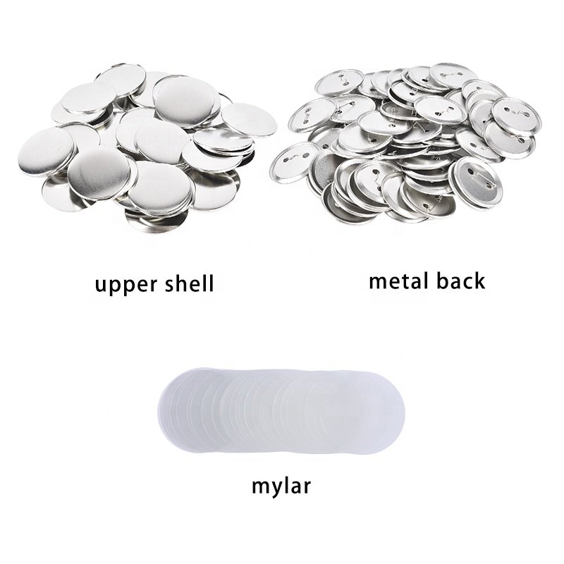 New Portable DIY Button Badge Making Machine Rotary Badge Maker with metal back button material 100 sets