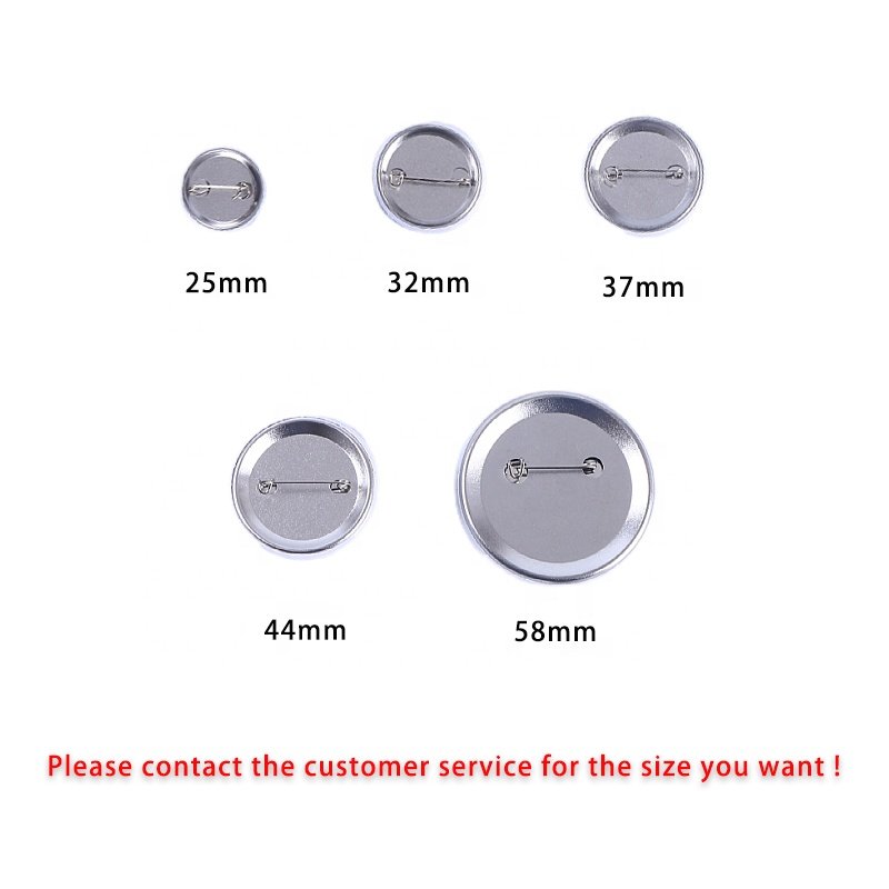 New Portable DIY Button Badge Making Machine Rotary Badge Maker with metal back button material 100 sets