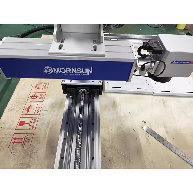 Wholesale 50W 100W Fiber Laser Marking Etching Machine for LED Mirror Button and Stainless Steel