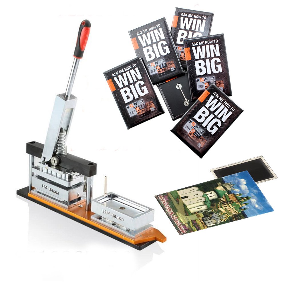 High Quality Diy Manual Rectangle Fridge Magnet Maker Machine Fridge Magnet Making Machine