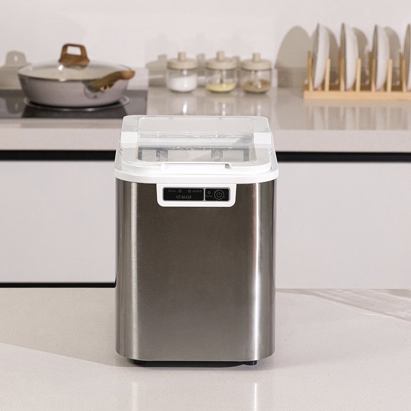 automatic small ice cube maker machine 12kgs/24h portable ice maker machine mini for home CE, CB, EMC, GS, LFGB, RoHS, ETL
