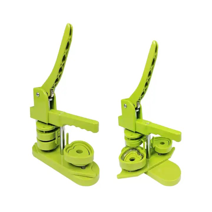 57*53mm Heart Shape Button Making Machines with 100pcs Material sets Rotation Mould
