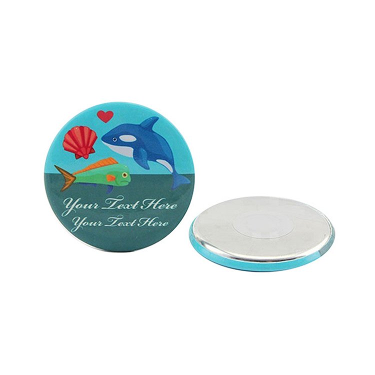 Customizable Acrylic Magnet Badges Cheap Fridge Button Magnets with Dye Sublimation Printing Logo Metal Souvenir Model Product
