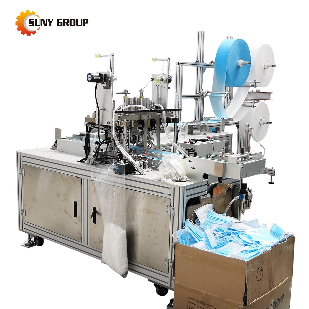 High Stability 3Ply Mask Making Plant Disposable Medical Face Mask Making Machine Automatic Mask Equipment Production Line