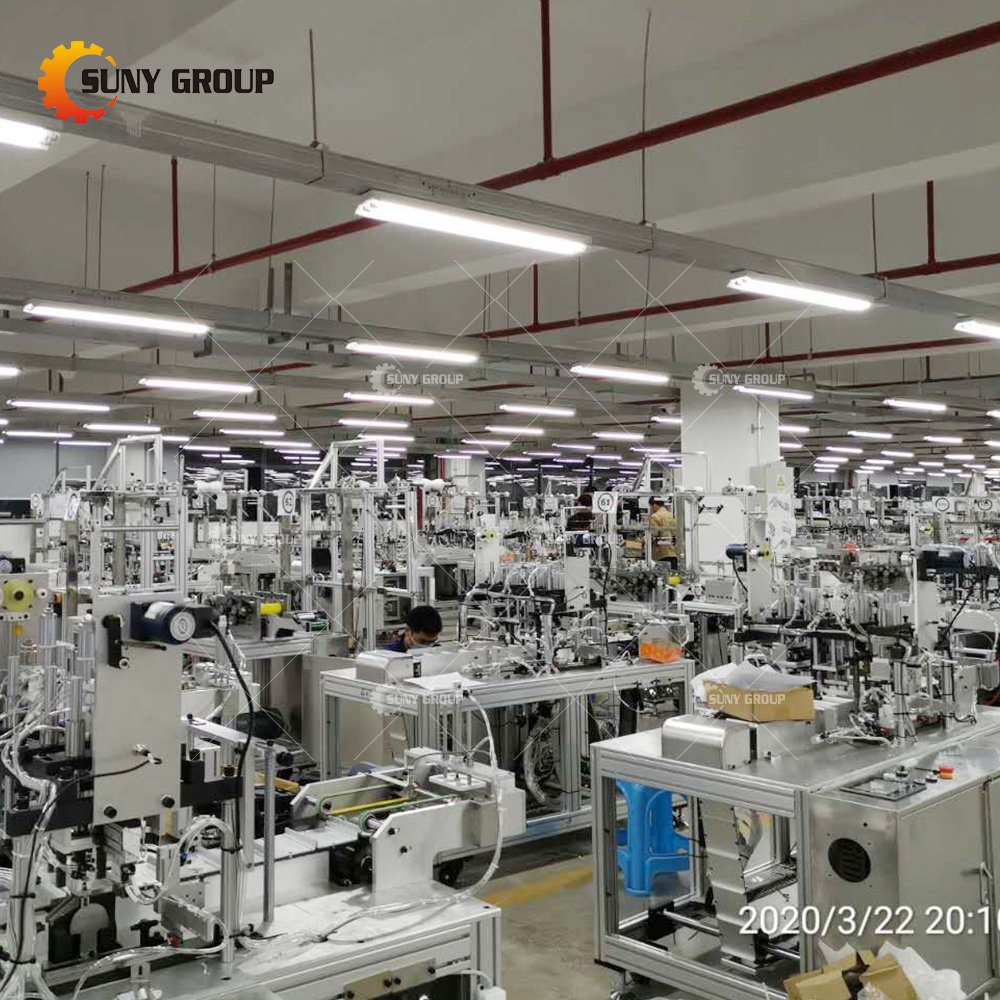 High Stability 3Ply Mask Making Plant Disposable Medical Face Mask Making Machine Automatic Mask Equipment Production Line