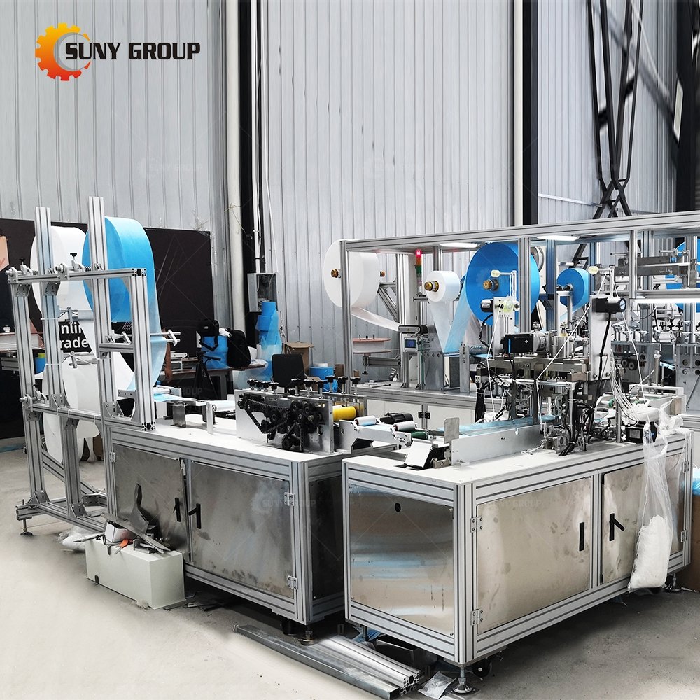 High Stability 3Ply Mask Making Plant Disposable Medical Face Mask Making Machine Automatic Mask Equipment Production Line