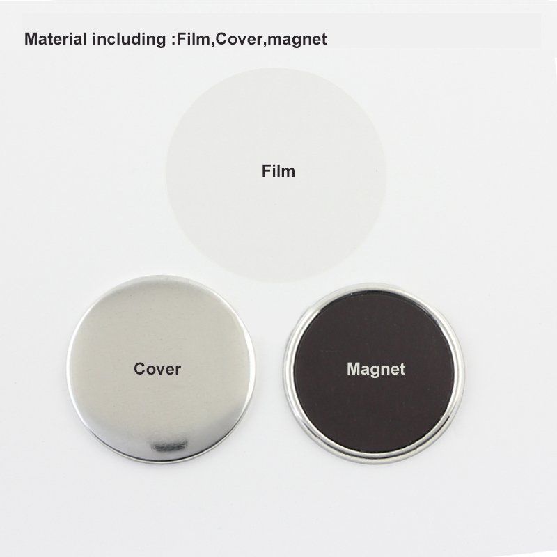 Hot sale fridge magnet button badge making machine used 58mm circle badge raw material blanks custom printing fridge magnet