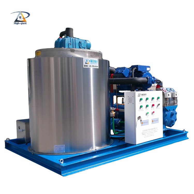 Small Ice Flake Making Machine Commercial Industrial Ice Maker Fresh Sea Water Flake Ice Machine Provided Stainless Steel 304