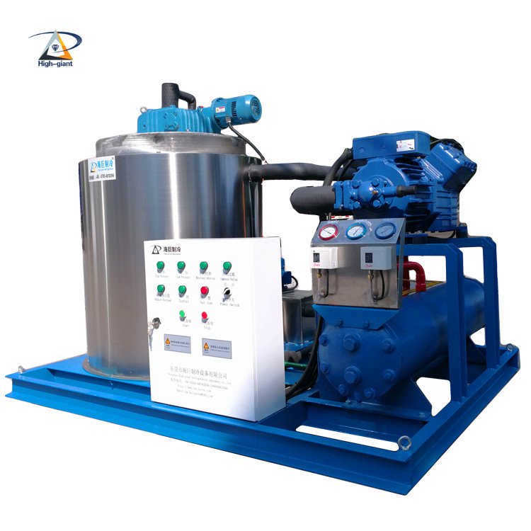 Small Ice Flake Making Machine Commercial Industrial Ice Maker Fresh Sea Water Flake Ice Machine Provided Stainless Steel 304