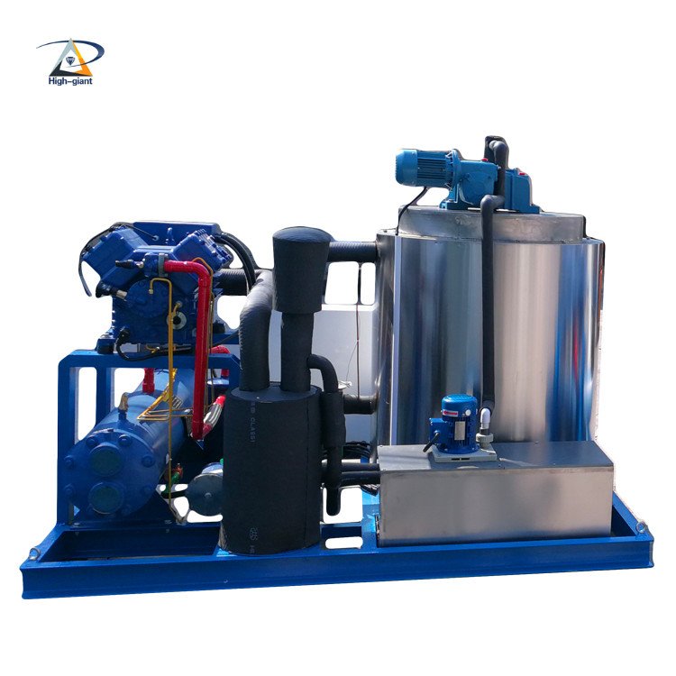 Small Ice Flake Making Machine Commercial Industrial Ice Maker Fresh Sea Water Flake Ice Machine Provided Stainless Steel 304