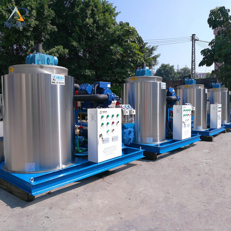 Small Ice Flake Making Machine Commercial Industrial Ice Maker Fresh Sea Water Flake Ice Machine Provided Stainless Steel 304