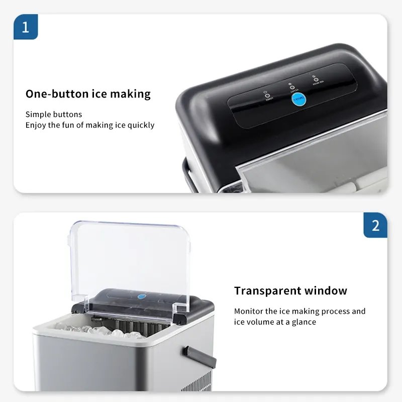 Wholesale Popular OEM/ODM 1.8L Larger Capacity Energy Saving Ice Making Machine Used for Home