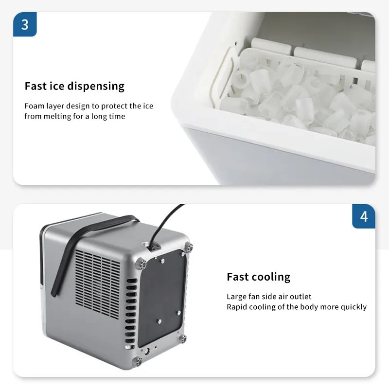Wholesale Popular OEM/ODM 1.8L Larger Capacity Energy Saving Ice Making Machine Used for Home