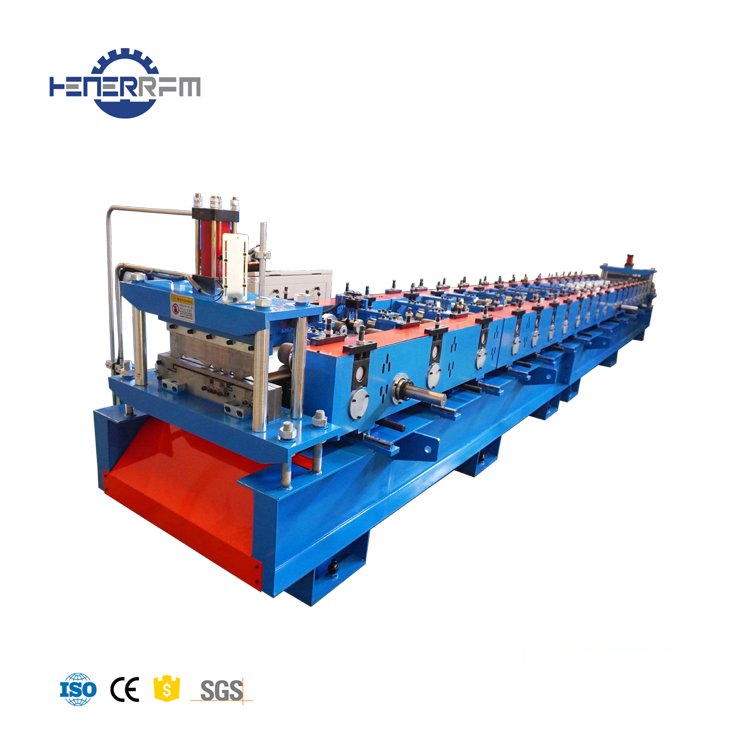 Automatic changeover button wall panel forming machine