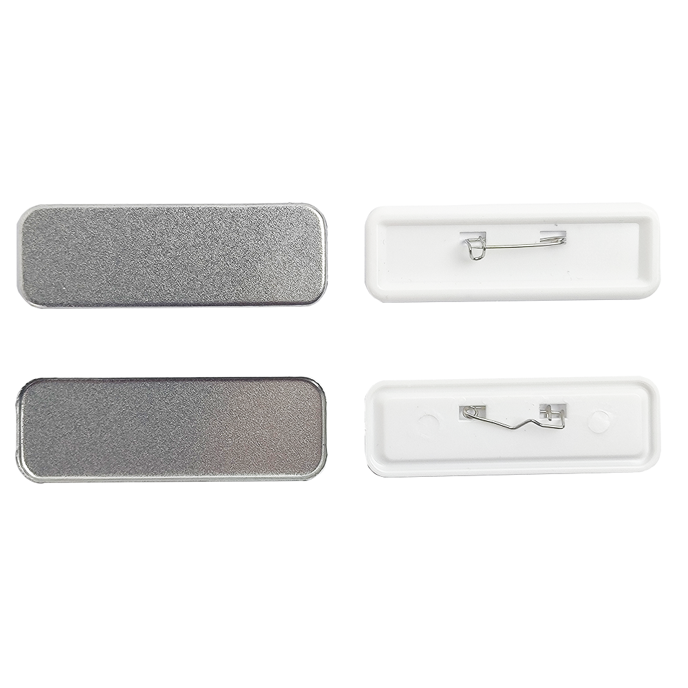 68*24mm Rectangle Button Making Machine Kit Name Tag Machine with Cutter and 100 sets Blank Materials