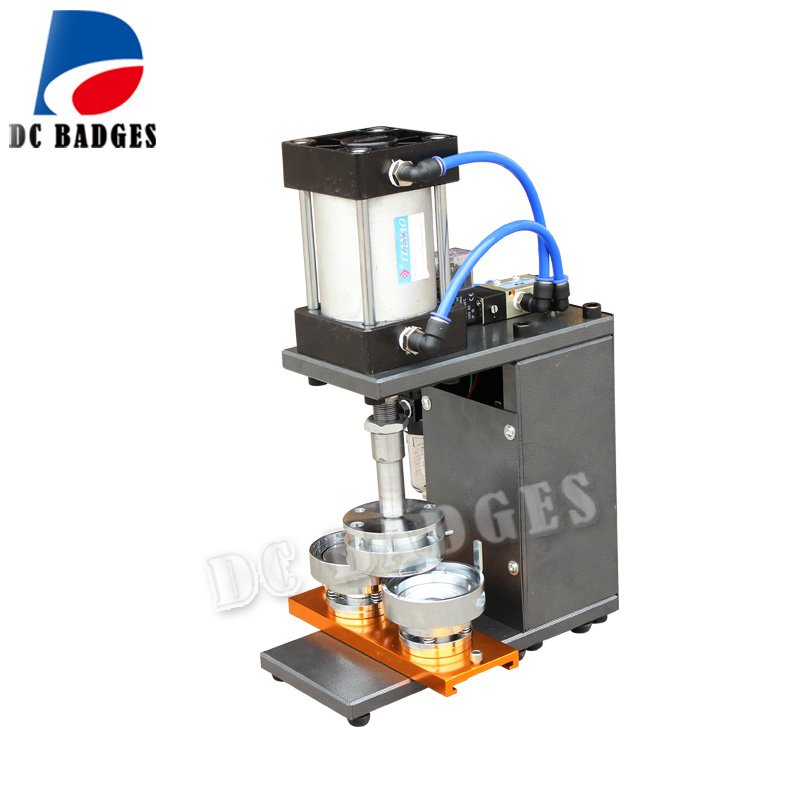 Factory Sale round semi-auto button making machine DCMA-012 pneumatic button maker