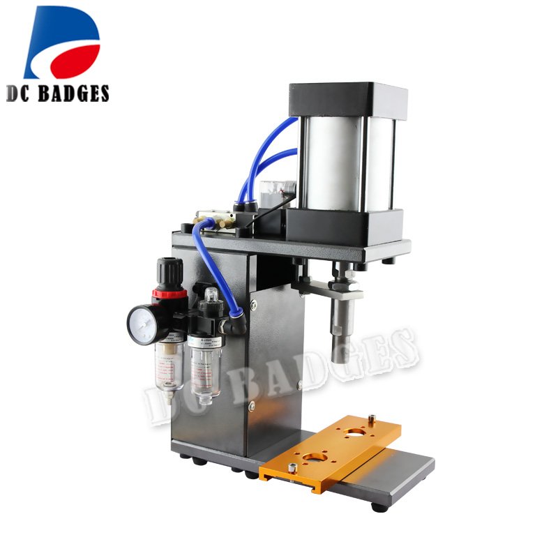 Factory Sale round semi-auto button making machine DCMA-012 pneumatic button maker