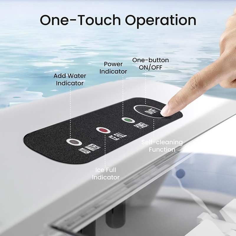 Household Mini Kitchen Ice Making Machine OEM Steel Stainless Ice Cube Maker Portable Ice Maker
