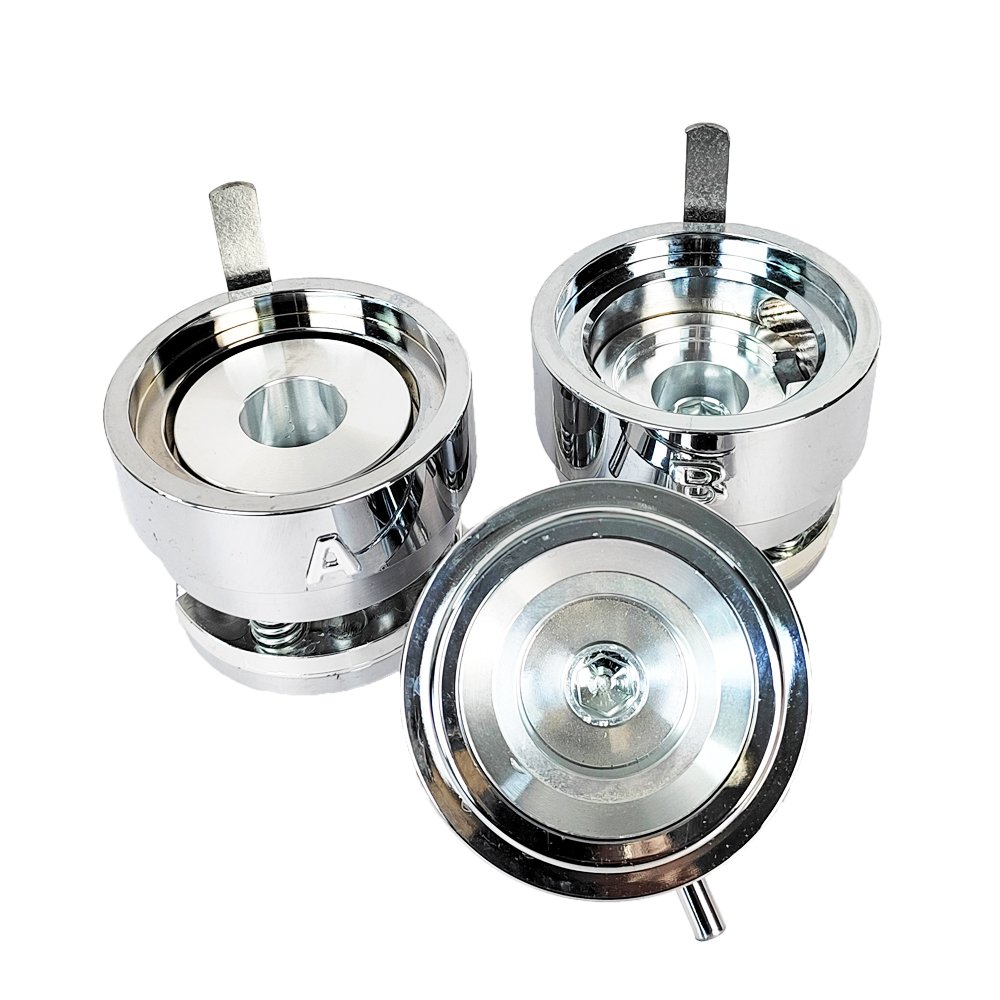 New Style 1-3/4" 44mm Round Interchangeable Button maker punch die mold for pin Badge Making