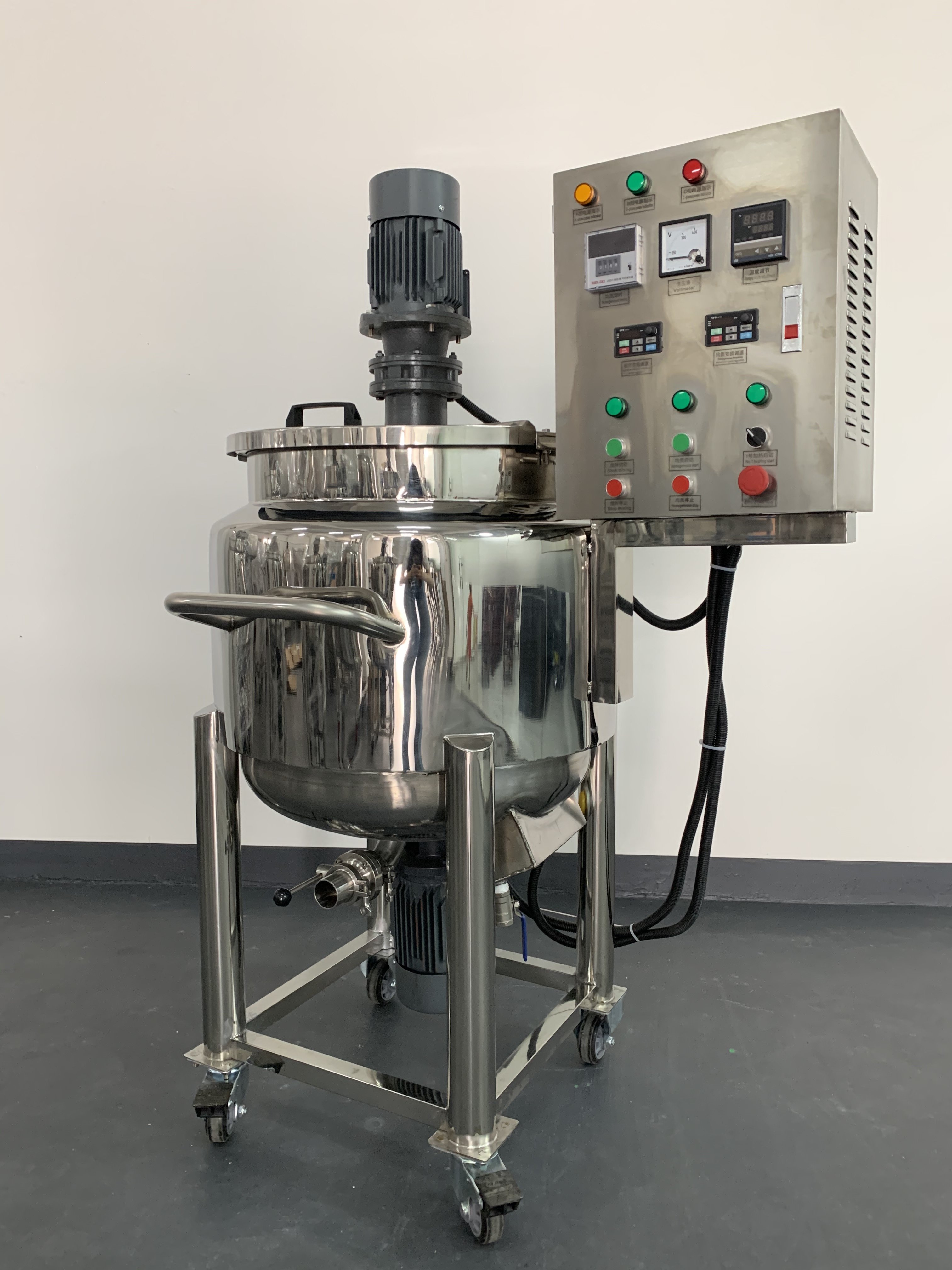 Hone Small Shampoo Making Machine 30 Litre Homogenizer Mixer With Heater