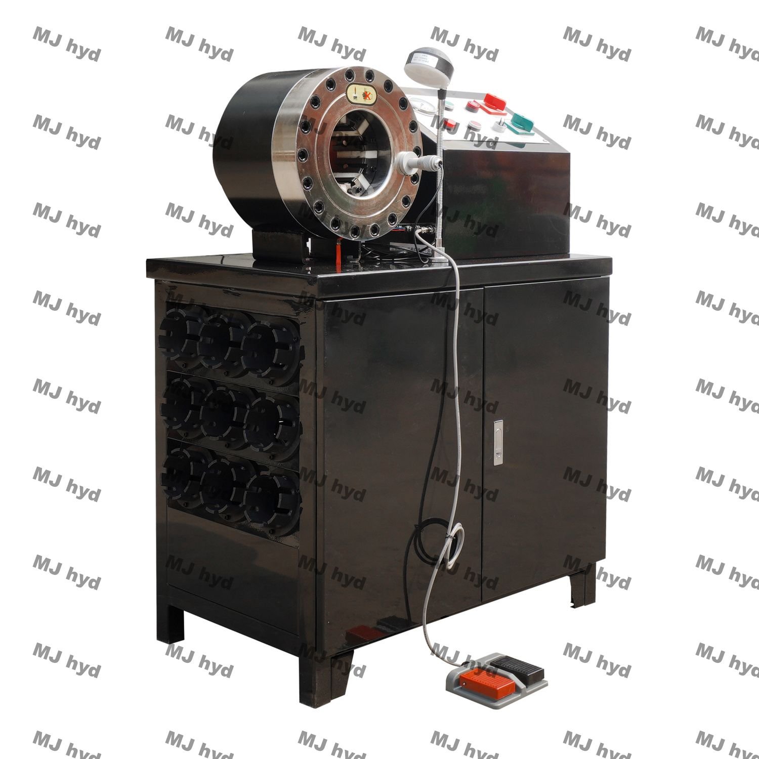 Dx68 Hydraulic Make Press 2" MJ52M 8'' high pressure Hydraulic Rubber Hose Auto Aircon pipe Crimping Machine skiving machine