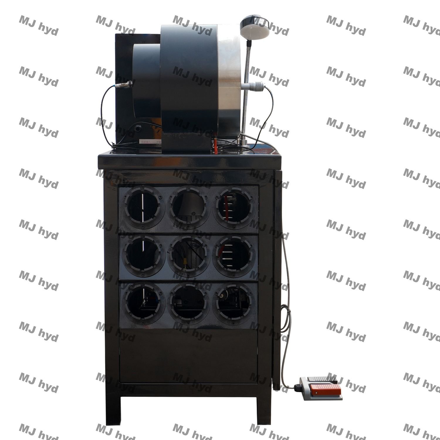 Dx68 Hydraulic Make Press 2" MJ52M 8'' high pressure Hydraulic Rubber Hose Auto Aircon pipe Crimping Machine skiving machine