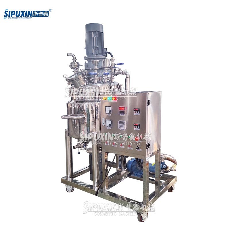 High Shear Homogenizing Blending Mixer with Vacuum Pump Emulsifying Machine For Face Cream Body Cream Making