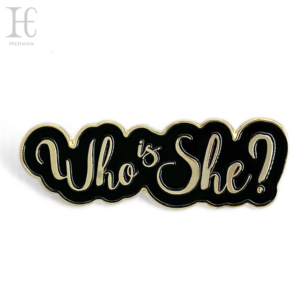 Custom Metal Badge Brooch manufacturers custom character lettering metal enamel pin badges Cartoon anime badges