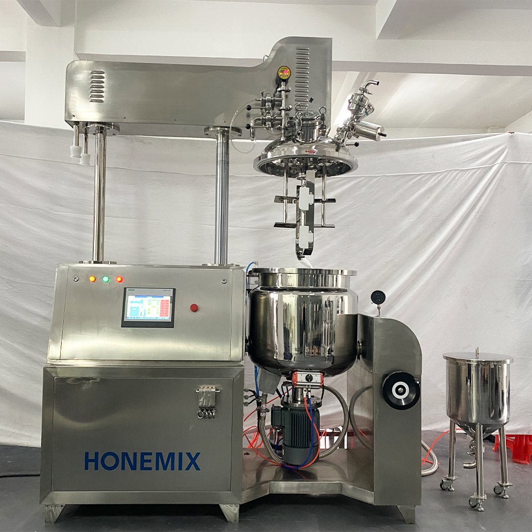100l shampoo making machine 20l 30l 50l mini vacuum mixer making machine vacuum emulsifying mixer homogenlze