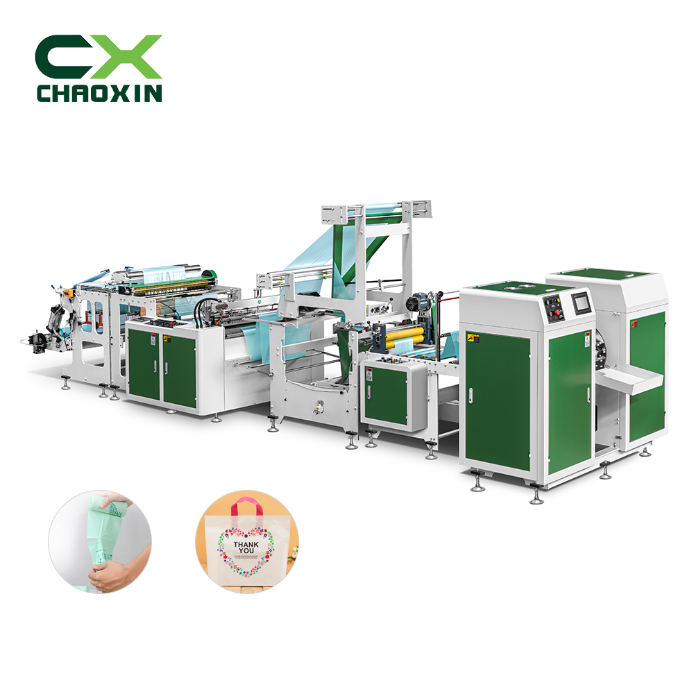 Plastic bag making machine vest bag making CX-500*2 China manufacturer popular plastic bag machine full automatic
