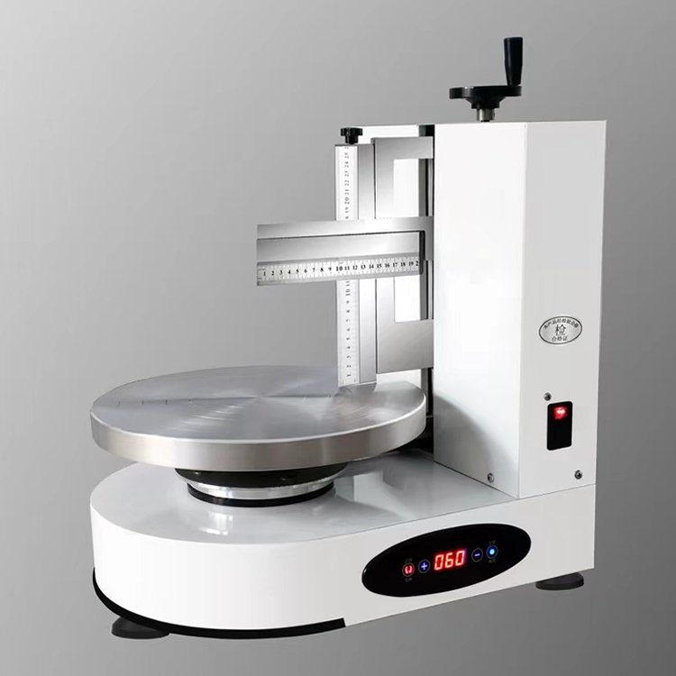 Commercial automatic cream cake coating smoothing icing smoother machine cake frosting decorating making cake icing machine