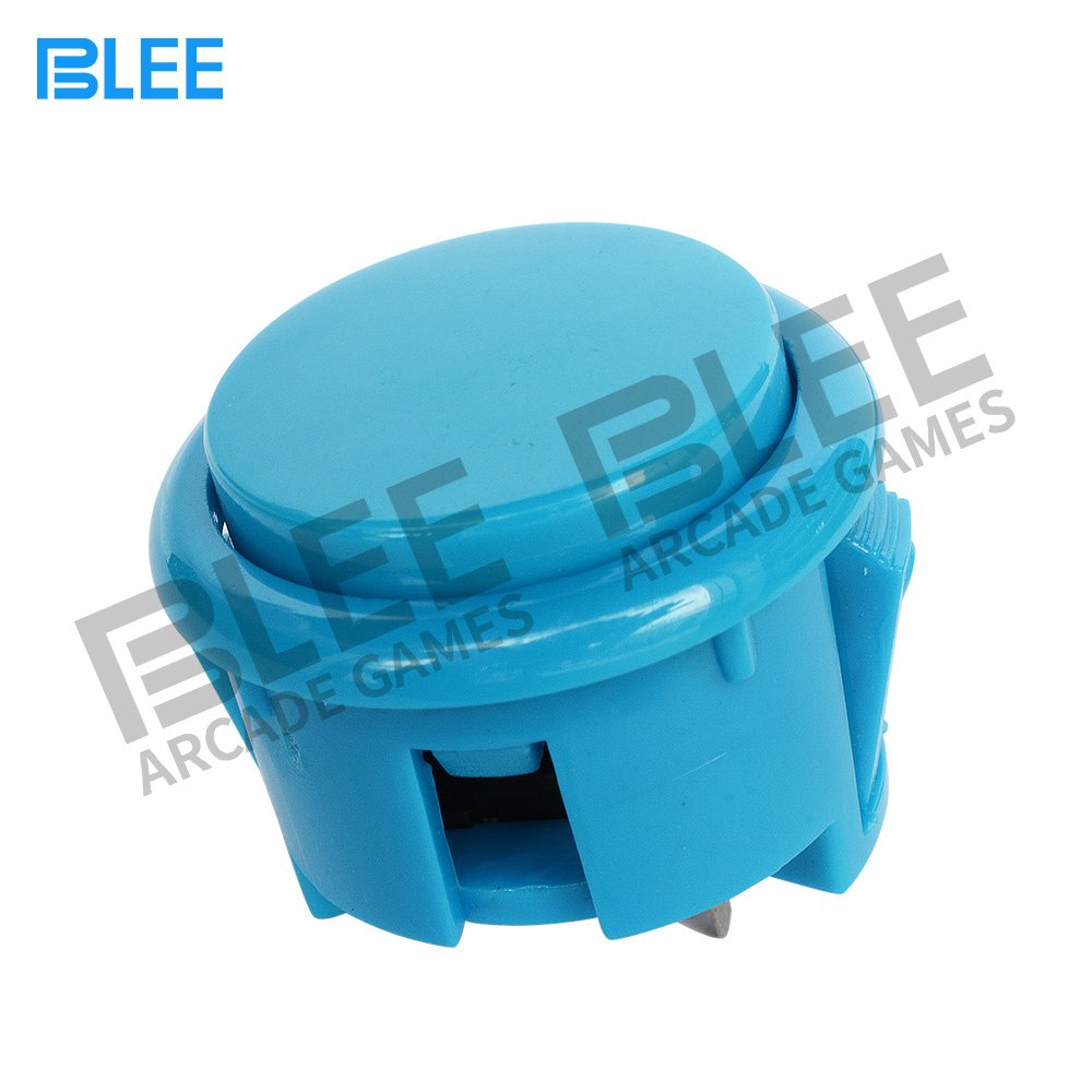 Firm and durable round push button sanwa illuminated 30mm game arcade push buttons for game machine