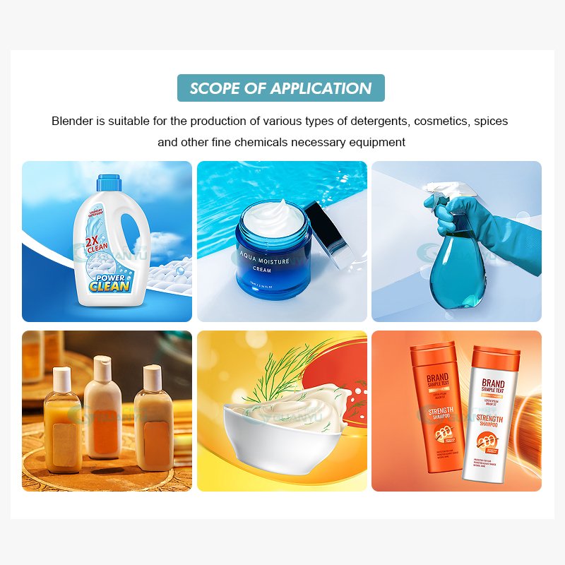 100-5000L Liquid Soap Making Machine Cream Liquid Soap Shampoo Mixer 500 Kg Per Hour Liquid Soap Manufacturing Plant