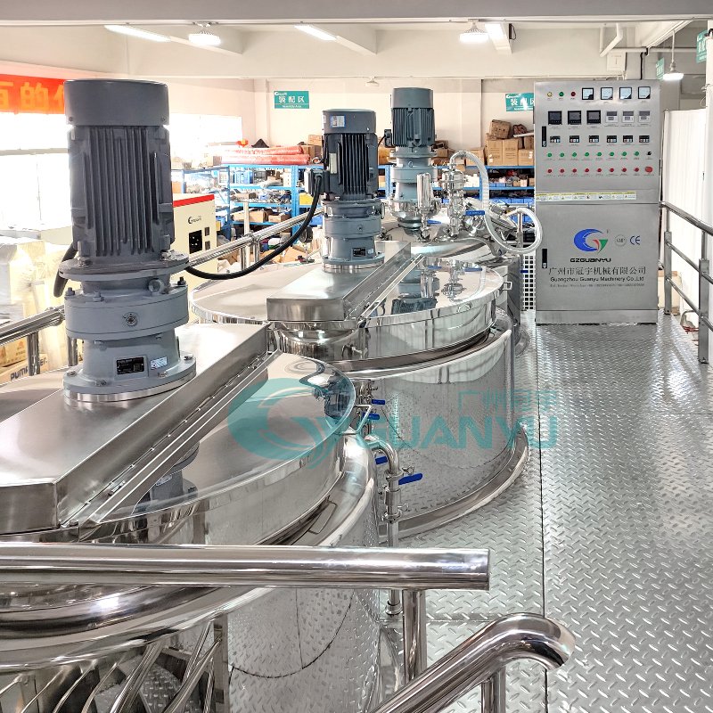 100-5000L Liquid Soap Making Machine Cream Liquid Soap Shampoo Mixer 500 Kg Per Hour Liquid Soap Manufacturing Plant