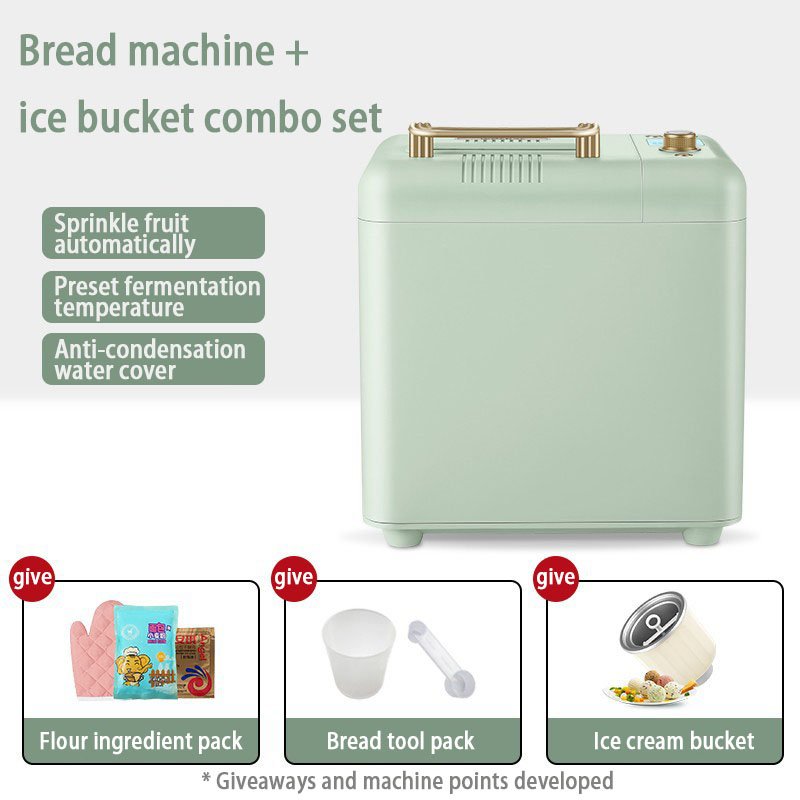 Household bread machine fully automatic multi-function kneading small and dough fermented breakfast toaster bread making machine